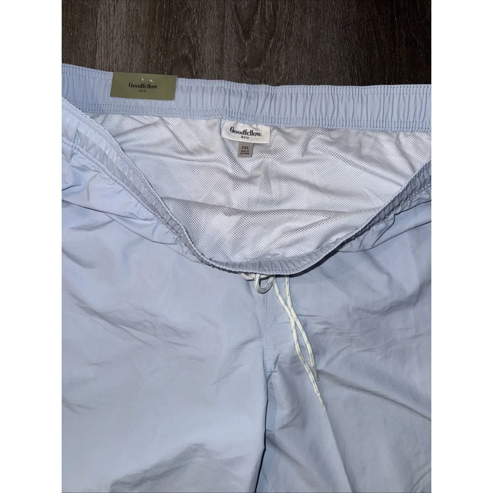 Men's 2XL Light Blue Swimsuit‎ Shorts - Pastel Summer Beach Trunks Size XXL, 7